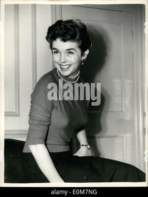 Gen 01, 1954 - lei spera di sposare un principe attrice britannica a Londra: British attrice Dawn Addams (25) ha recentemente annunciato che Foto Stock