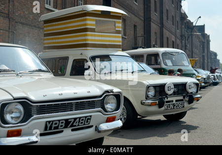 Chatham Dockyard classic car show Foto Stock