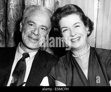 L'attrice Joan Bennett e il marito produttore Walter Wanger Foto Stock