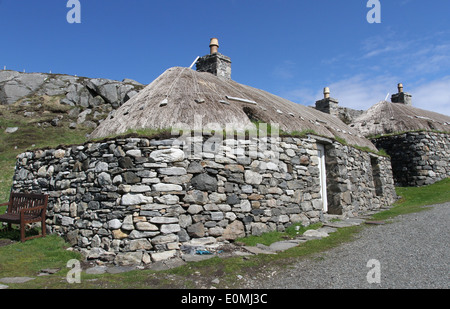 Blackhouse garenin isola di Lewis in Scozia maggio 2014 Foto Stock