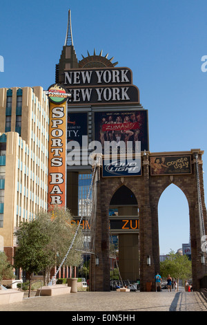 New York New York dalla Strip di Las Vegas Nevada Foto Stock