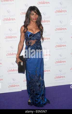 Londra, Regno Unito. 15 Maggio, 2014. Sinitta assiste i bambini Caudwell Butterfly Palla al Grosvenor House Hotel, Park Lane a Londra il 15 maggio 2014 foto da Brian Jordan Credito: Brian jordan/Alamy Live News Foto Stock