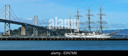 Il Kaiwo Maru barca a vela per visitare il Porto di San Francisco, CA Foto Stock