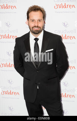 Londra, UK, 15 maggio 2014. Alfie Boe assiste i bambini Caudwell Butterfly Palla al Grosvenor House Hotel il 15 maggio 2014 a Londra, Regno Unito. Credito: London pix/Alamy Live News Foto Stock