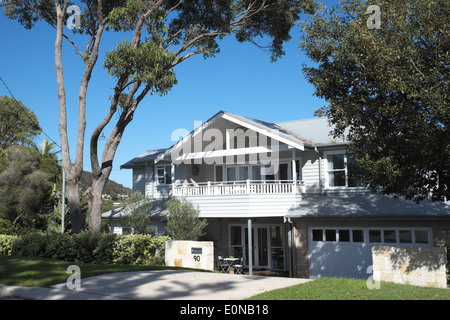 Casa indipendente a Sydney nel sobborgo delle spiagge settentrionali di Whale Beach, NSW, Australia Foto Stock