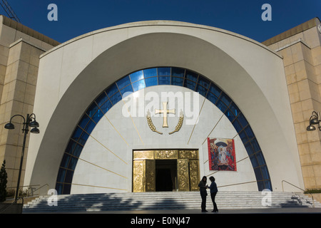 La risurrezione di Cristo la cattedrale ortodossa di Tirana, Albania Foto Stock