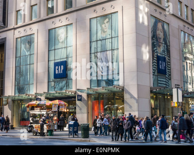 Gap Store segno, NYC Foto Stock