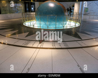 Daily News Building Interior, NYC Foto Stock