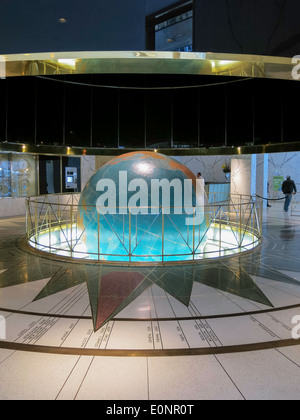 Daily News Building Interior, NYC Foto Stock