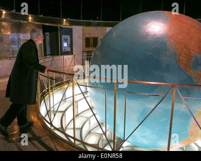 Daily News Building Interior, NYC Foto Stock