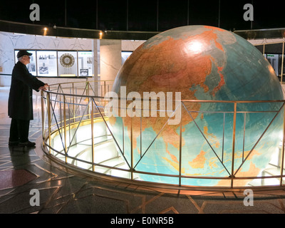 Daily News Building Interior, NYC Foto Stock