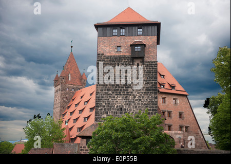 Kaiserburg ,Nürnberg, Franken,Bayern,Turm,Torre, Norimberga, Foto Stock