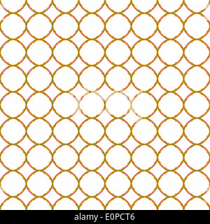 Ripetitive senza giunture art-nouveau-pattern - isolato su bianco Foto Stock