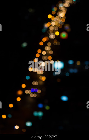 Pattaya cityscape foto sfocata bokeh di fondo Foto Stock