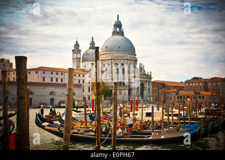 Venezia Cattedrale di Santa Maria della Salute Foto Stock