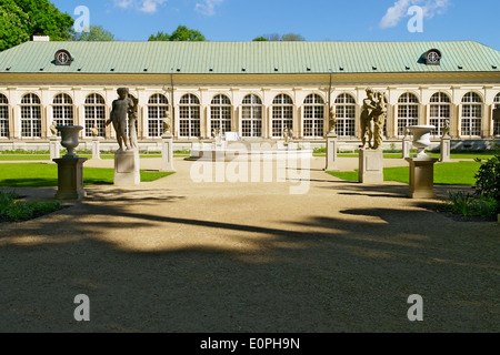 Il vecchio Palazzo Orangery a Varsavia il Royal Terme Park, Polonia Foto Stock