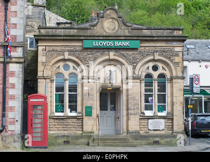 LLoyds bank estinguere il ramo, North Yorkshire, Inghilterra, Regno Unito Foto Stock