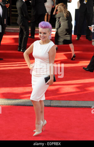 Londra, UK, 18/05/2014 : Arqiva TV BAFTA Awards Red Carpet arrivi.. Persone nella foto: Sheridan Smith. Foto di Julie Edwards Foto Stock