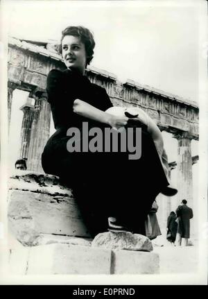 Nov. 11, 1956 - ITALIANO SEN STELLE IN ATENE PER FILM FESTIVAL: molti ben noti sen italiano stelle stanno frequentando il Festiva Foto Stock