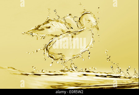 Giallo pulcino di acqua Foto Stock