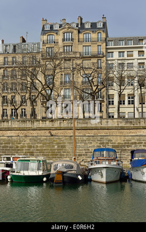 Bassin de l'Arsenal, 4th Arrondissement, Parigi, Francia Foto Stock