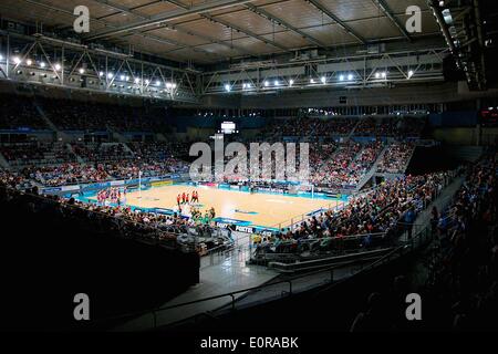 18 maggio 2014 - Melbourne, Victoria, Australia - la vista di Hisense Arena durante la RD 12 match tra il Melbourne Vixens e sulla West Coast la febbre durante il 2014 ANZ Netball campionato a Hisense Arena. (Credito Immagine: © Tom Griffiths/ZUMA filo/ZUMAPRESS.com) Foto Stock