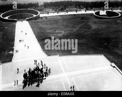 A Buchenwald campo di concentramento memorial Foto Stock