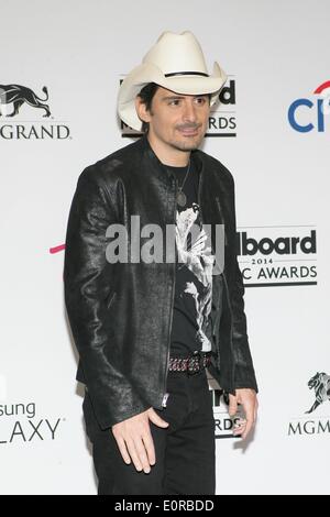 Las Vegas, NV, Stati Uniti d'America. 18 Maggio, 2014. Brad Paisley in sala stampa per 2014 Billboard Music Awards - Press Room, MGM Grand Garden Arena di Las Vegas, NV il 18 maggio 2014. Credito: James Atoa/Everett raccolta/Alamy Live News Foto Stock