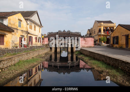 Ponte del Tempio di Chua Cau Hoi An Vietnam Foto Stock