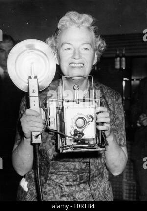 Attrice campo Gracie scattare fotografie Foto Stock