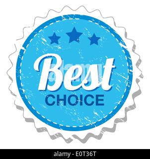 Scelta migliore etichetta rétro Illustrazione Vettoriale