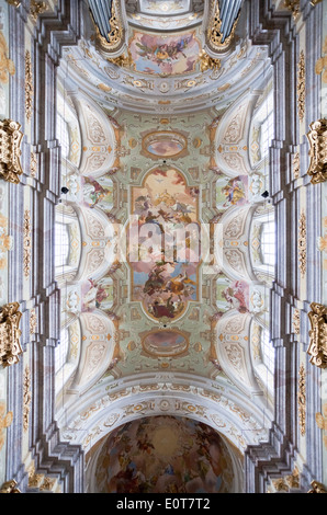 Affresco verniciatura, Chiesa di Pellegrino Sonntagberg, Bassa Austria, Mostviertel Regione Foto Stock