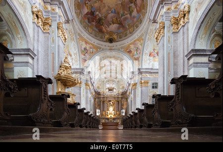 Affresco verniciatura, Chiesa di Pellegrino Sonntagberg, Bassa Austria, Mostviertel Regione Foto Stock