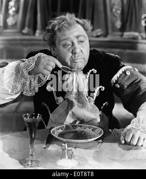 Charles Laughton, sul set del film "Captain Kidd', 1945 Foto Stock