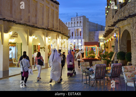 Doha. Il Qatar. Souq Waqif. Foto Stock