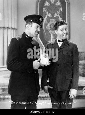 Pat Harmon e Jack Oakie, sul set del film "Andiamo nativa, 1938 Foto Stock