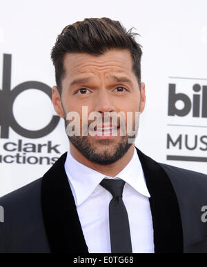 Las Vegas, California, Stati Uniti d'America. 18 Maggio, 2014. Ricky Martin arriva per il Billboard Music Awards 2014 a MGM Grand Arena. © Lisa O'Connor/ZUMAPRESS.com/Alamy Live News Foto Stock