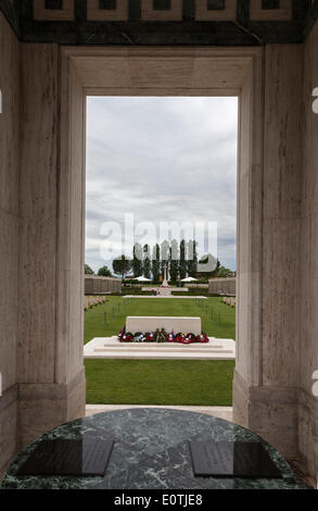 Cassino, Italia. Il 19 maggio 2014. Il settantesimo anniversario della fine delle battaglie di Cassino , Commonwealth War Cemetery, Cassino, Italia. 5/19/14 Credit: stephen Bisgrove/Alamy Live News Foto Stock