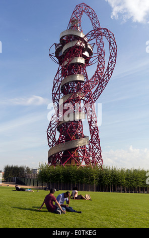Orbita torre di osservazione - La Regina Elisabetta Olympic Park - Stratford - Londra Foto Stock