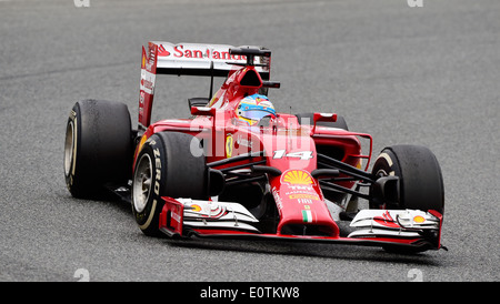 Formula One Grand Prix di Spagna 2014 ---- Fernando Alonso (ESP) , Ferrari F14 T Foto Stock