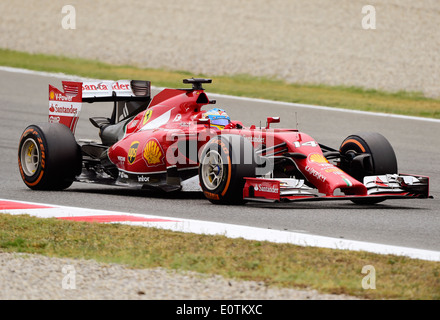 Formula One Grand Prix di Spagna 2014 ---- Fernando Alonso (ESP) , Ferrari F14 T Foto Stock
