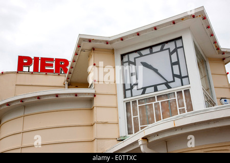 Worthing Pier West Sussex Regno Unito Foto Stock