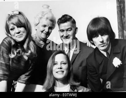 Beatle George Harrison con la moglie tortino Boyd Foto Stock