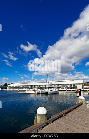 Hobart Australia / Elizabeth Street Pier nel Victoria Dock Precinct. Foto Stock