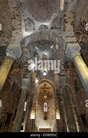 Dome, incompiuto, San Cataldo, chiesa normanna dal 1154, Palermo, Sicilia, Italia Foto Stock