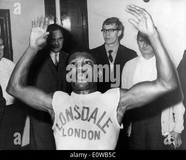 Boxer Jose Legra in pratica Foto Stock