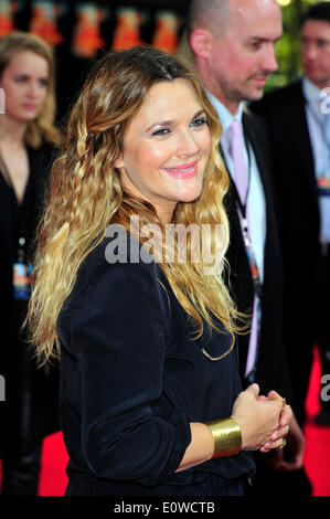 Actrice americano Drew Barrymore assiste la premiere del film "blended" in corrispondenza del Cinestar a Potsdamer Platz il lunedì 19 maggio, 2014 a Berlino, Germania./picture alliance Foto Stock