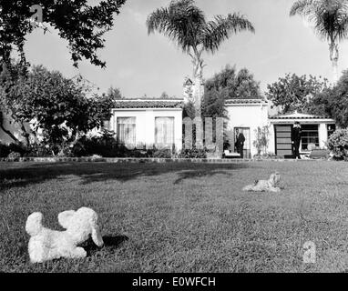 Starlet di Marilyn Monroe home il giorno dopo il suo funerale Foto Stock