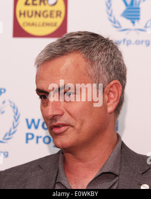 Jose Mourinho annunciando il suo ruolo come ambasciatore del PAM Foto Stock