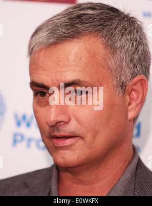 Jose Mourinho annunciando il suo ruolo come ambasciatore del PAM Foto Stock